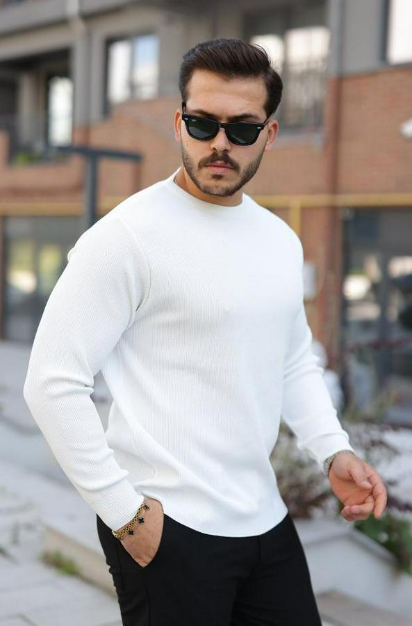 Selanik Örme Bisiklet Yaka Triko