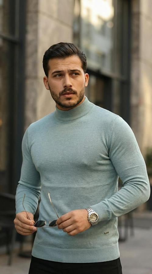 Yarım Balıkçı Yaka Pamuklu Triko