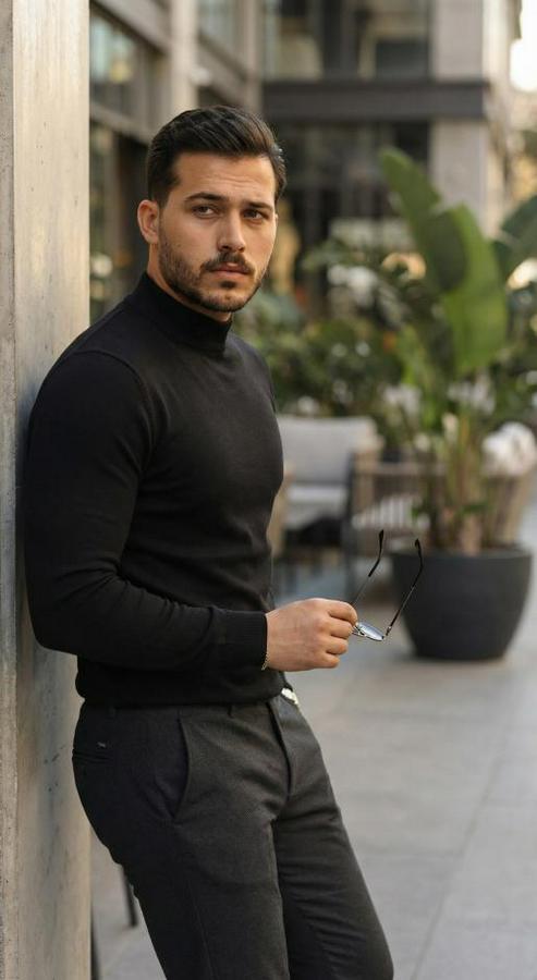 Yarım Balıkçı Yaka Pamuklu Triko