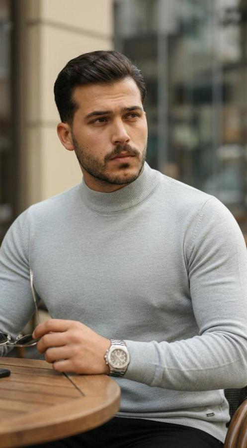 Yarım Balıkçı Yaka Pamuklu Triko