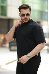 Basic Oversize Double Face Kumaş Kısa Kollu Tshirt