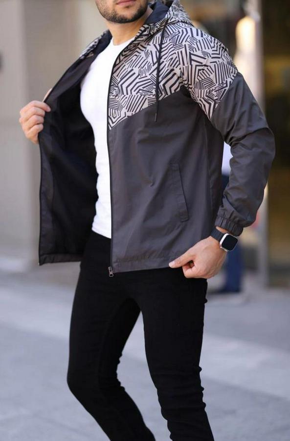 Unisex Kapüşonlu Içi Astarlı Yağmurluk