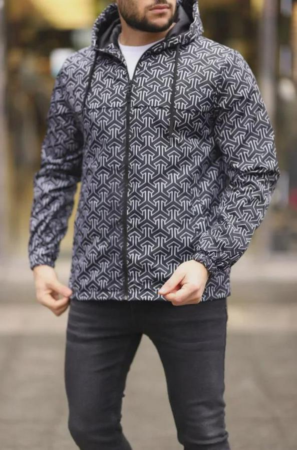 Unisex Kapüşonlu Içi Astarlı Yağmurluk