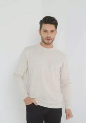 Unisex Uzun Kol Biskilet Yaka Dokuma Triko