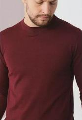 Unisex Uzun Kol Biskilet Yaka Dokuma Triko