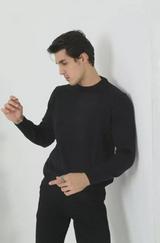 Unisex Uzun Kol Biskilet Yaka Dokuma Triko