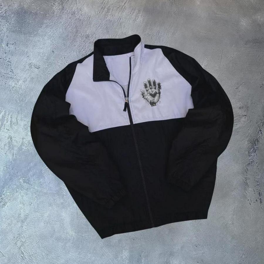 Unisex Uzun Kollu Paraşüt Kumaş Rüzgarlik