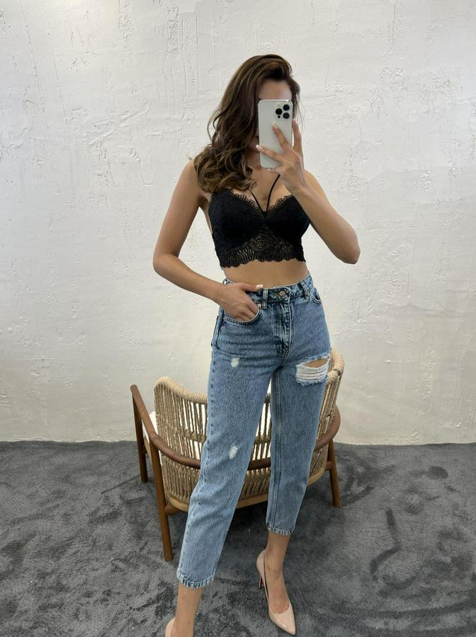 Denim Carrot Fit-Mavi