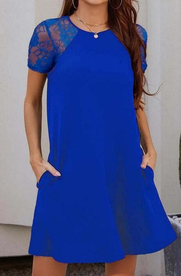 Kol Dantel Viskon Elbise