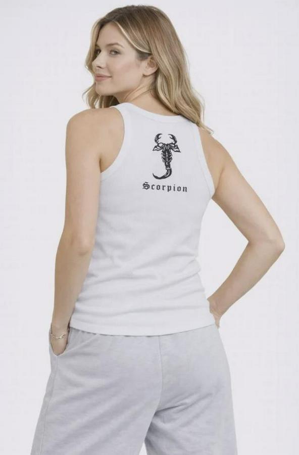 Fitilli Atlet Sıfır Yaka Slim Fit Arka Baskılı Spor Atlet