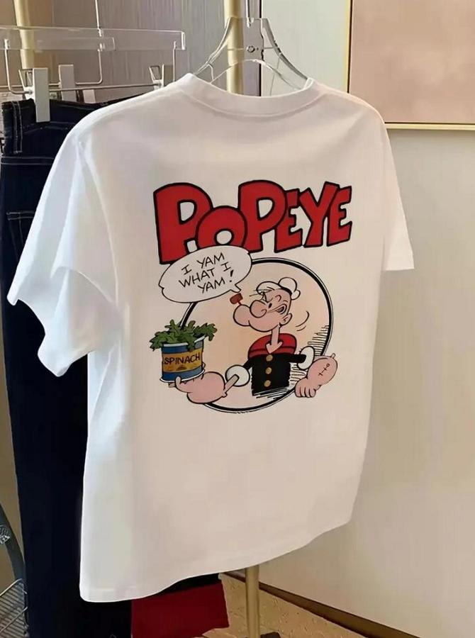 Baskılı Oversize Bisiklet Yaka T-Shirt