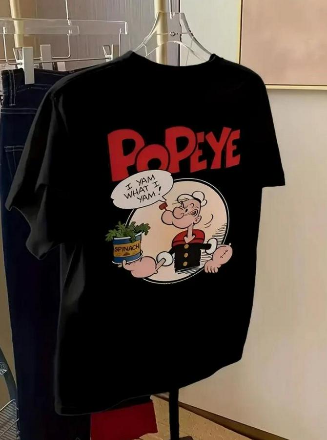 Baskılı Oversize Bisiklet Yaka T-Shirt