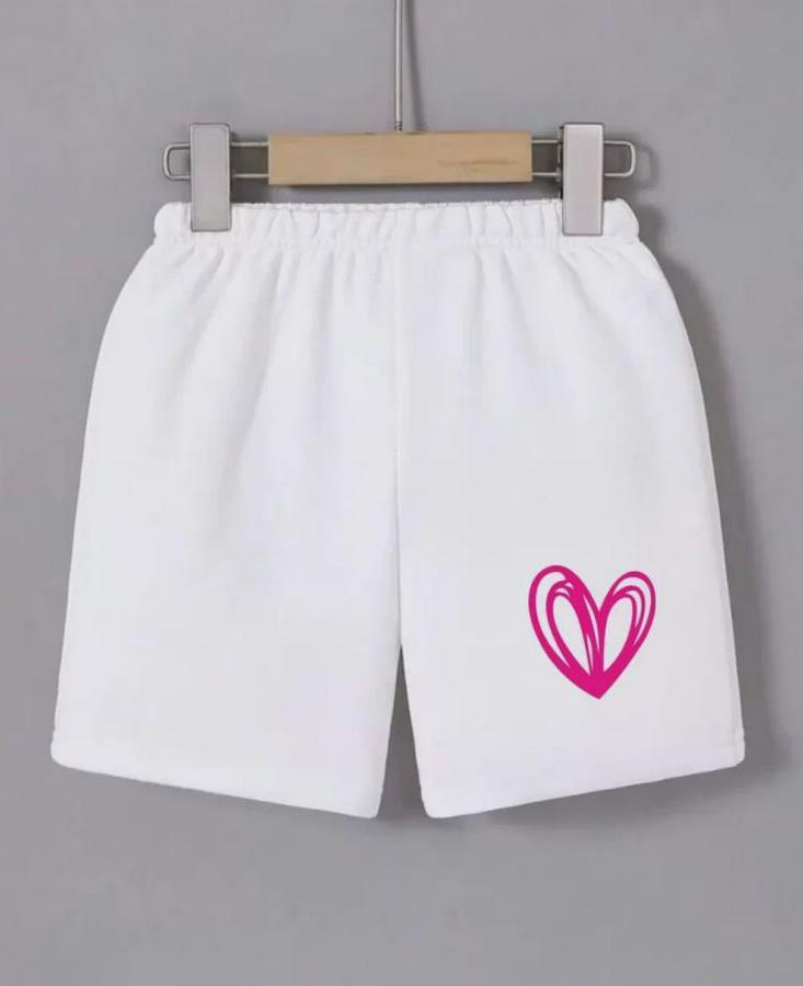 Beli Lastikli Baskılı Mini Şort
