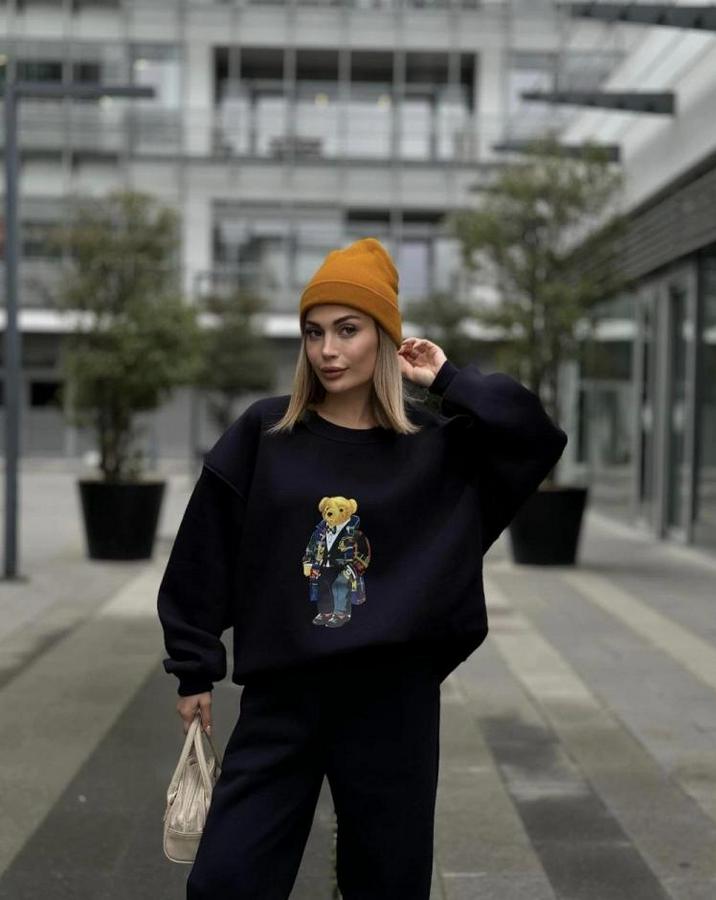 Bisiklet Yaka Üç Iplik Sweat Takım