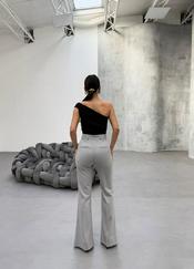 Gr Poly Viscose Full Lycra İspanyol Paça Pantolon