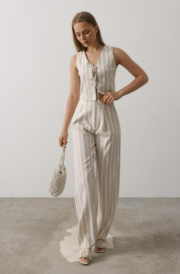 Çizgili Yelek Takım