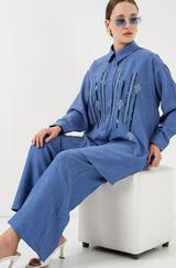 Desenli Tunik Pantolon Ikili Takım 6720