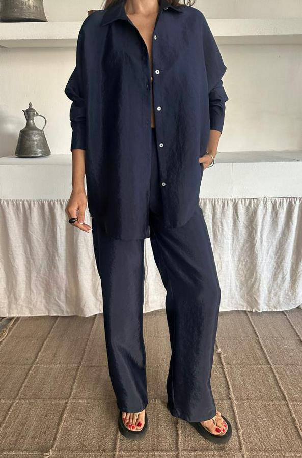 Gömlek-Pantolon Takim Cupra Kumaş