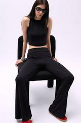 Ispanyol Paça Yüksek Bel Tayt