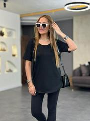 Iki Iplik Kumaş Sırt Neon Detay Bluz