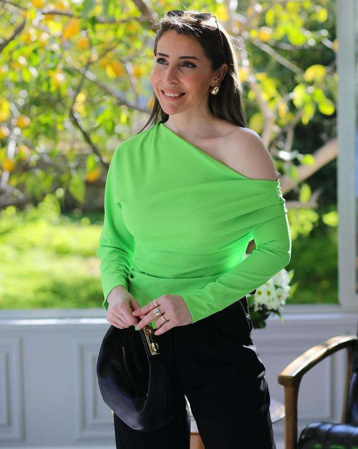 Kayık Yaka Dalgıç Kumaş Bluz