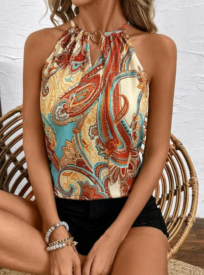 Kolsuz Boyundan Hakla Detaylı Leopar Süprem Bluz