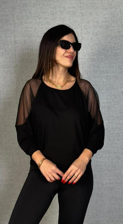 Omuzları File Detay Fakir Kol Bluz 