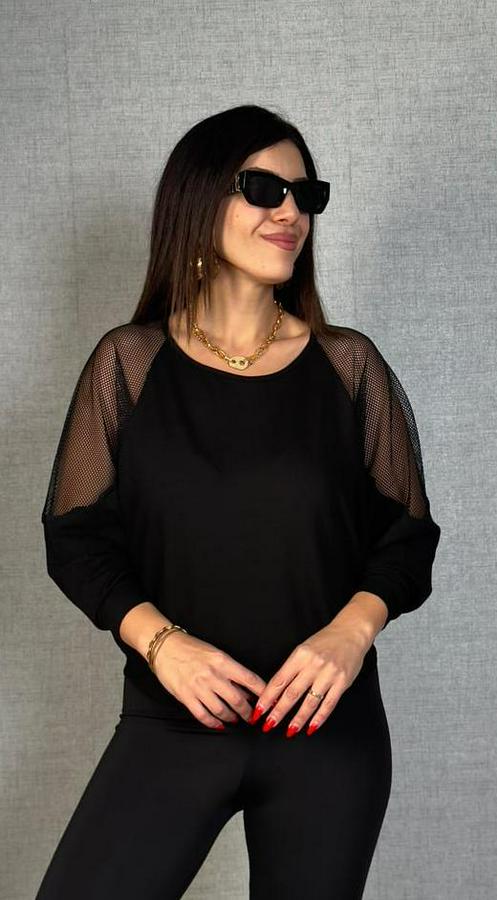 Omuzları File Detay Fakir Kol Bluz 