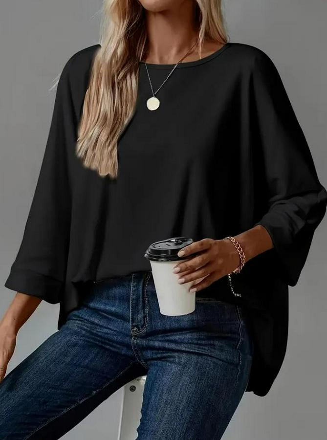 Truvakar Kollu Bisiklet Yaka Viskon Bluz