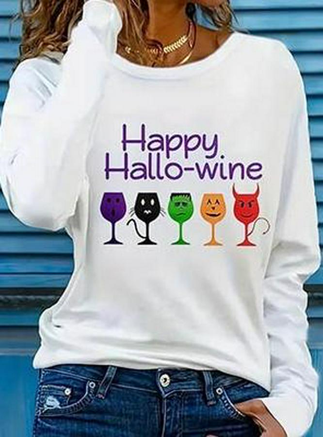 Uzun Kollu Bisiklet Yaka Baskılı Viskon Bluz