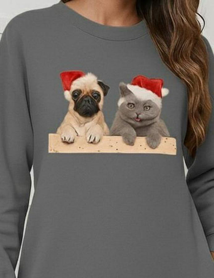 Uzun Kollu Bisiklet Yaka Desenli Viskon Iki Iplik Bluz