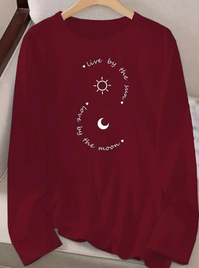 Uzun Kollu Bisiklet Yaka Desenli Viskon Bluz