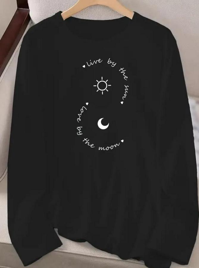 Uzun Kollu Bisiklet Yaka Desenli Viskon Bluz