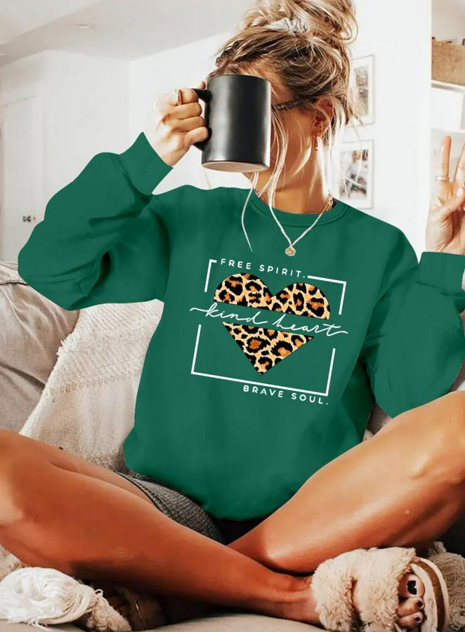 Uzun Kollu Bisiklet Yaka Desenli Viskon Iki Iplik Bluz