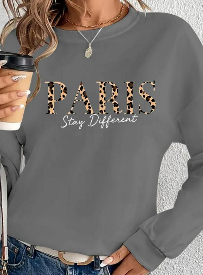 Uzun Kollu Bisiklet Yaka Desenli Viskon Iki Iplik Bluz