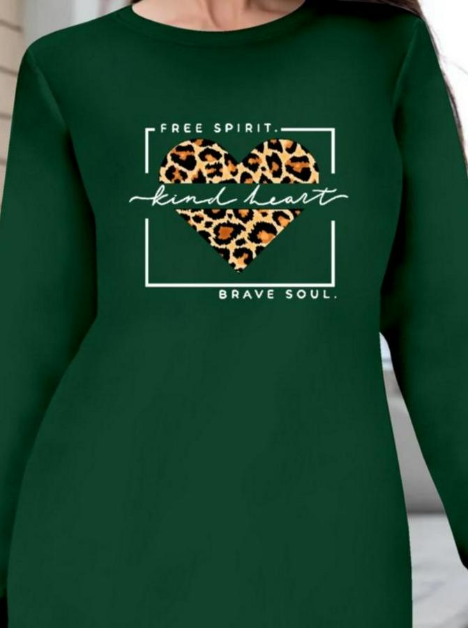 Uzun Kollu Bisiklet Yaka Desenli Viskon Iki Iplik Bluz