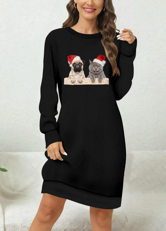 Uzun Kollu Bisiklet Yaka Desenli Viskon Iki Iplik Bluz