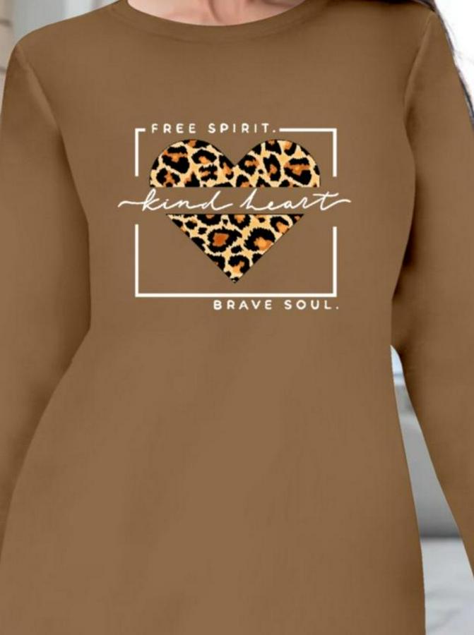 Uzun Kollu Bisiklet Yaka Desenli Viskon Iki Iplik Bluz