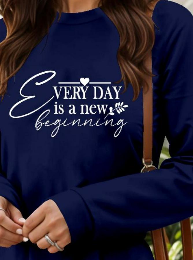 Uzun Kollu Bisiklet Yaka Kısa Viskon Iki Iplik Elbise