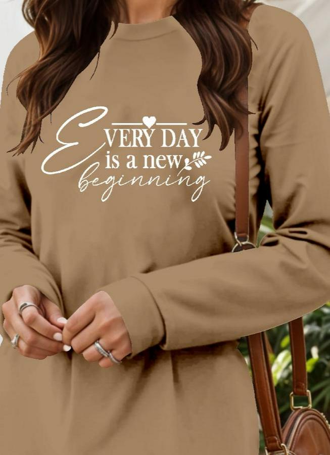 Uzun Kollu Bisiklet Yaka Kısa Viskon Iki Iplik Elbise