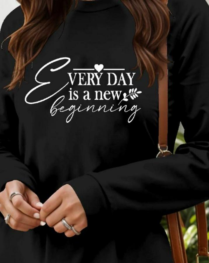 Uzun Kollu Bisiklet Yaka Kısa Viskon Iki Iplik Elbise