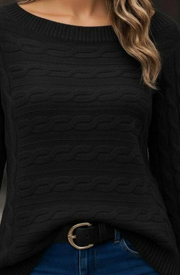 Uzun Kollu Bisiklet Yaka Pileli Ithal Krep Bluz