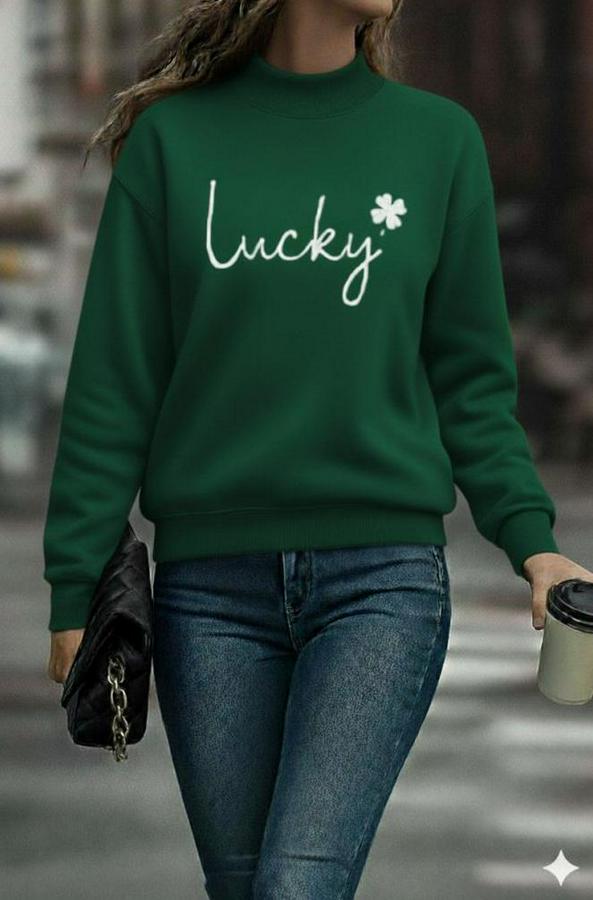 Uzun Kollu Bisiklet Yaka Viskon Iki Iplik Bluz