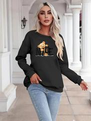 Uzun Kollu Bisiklet Yaka Viskon Iki Iplik Bluz