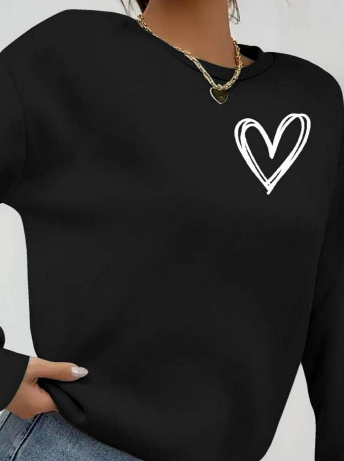 Uzun Kollu Bisiklet Yaka Viskon Iki Iplik Bluz