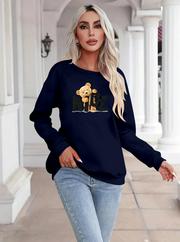 Uzun Kollu Bisiklet Yaka Viskon Iki Iplik Bluz