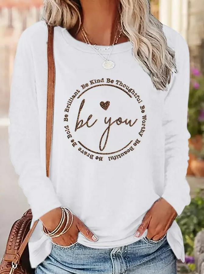 Uzun Kollu Bisiklet Yakabe Youdesenli Viskon Bluz