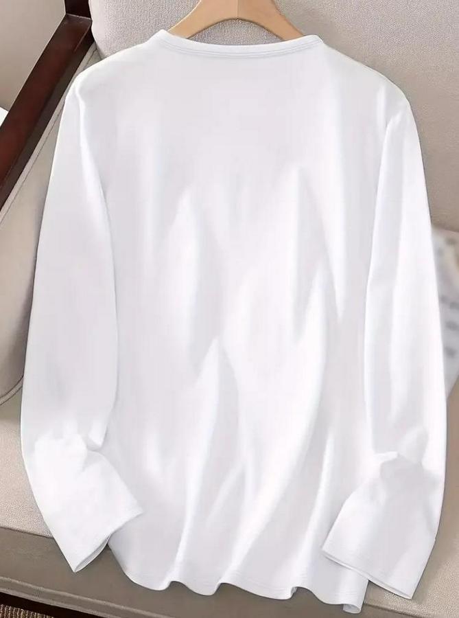 Uzun Kollu Bisiklet Yakabe Youdesenli Viskon Bluz