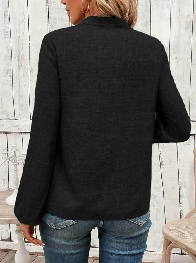 Uzun Kollu Hakim Yaka Bluz