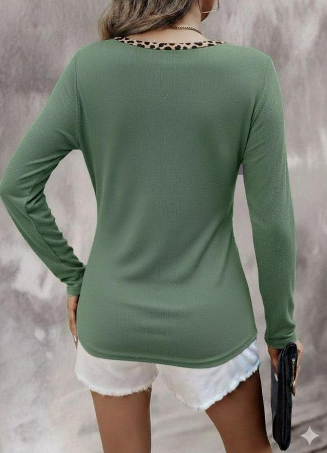 Uzun Kollu V Yakalı Kaşkorse Bluz